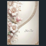 Floral and Pearl Embellishments Magnet<br><div class="desc">Beautiful Floral and Pearl Embellishments Magnet</div>
