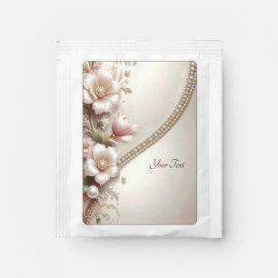 Floral and Pearl Embellishments Tea Bag Drink Mix