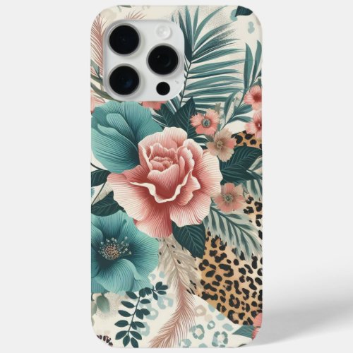 Floral Animal iPhone 15 Pro Max Case