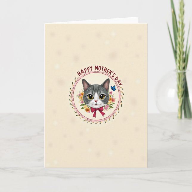 Floral Animal Mothers Day Card (Front)