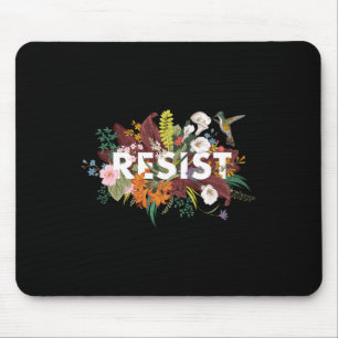 Floral Anti Trump Political Protest Mouse Pad
