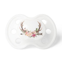 Floral antlers pacifier Floral antlers pacifier