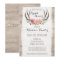 Floral Antlers Rustic Wedding Bridal Shower Custom