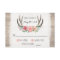 Floral Antlers Rustic Wedding Personalized RSVP