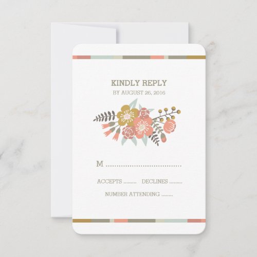 FLORAL ANTLERS | WEDDING RESPONSE CARD