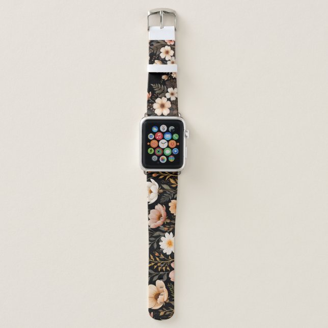 floral apple watch band (Front)