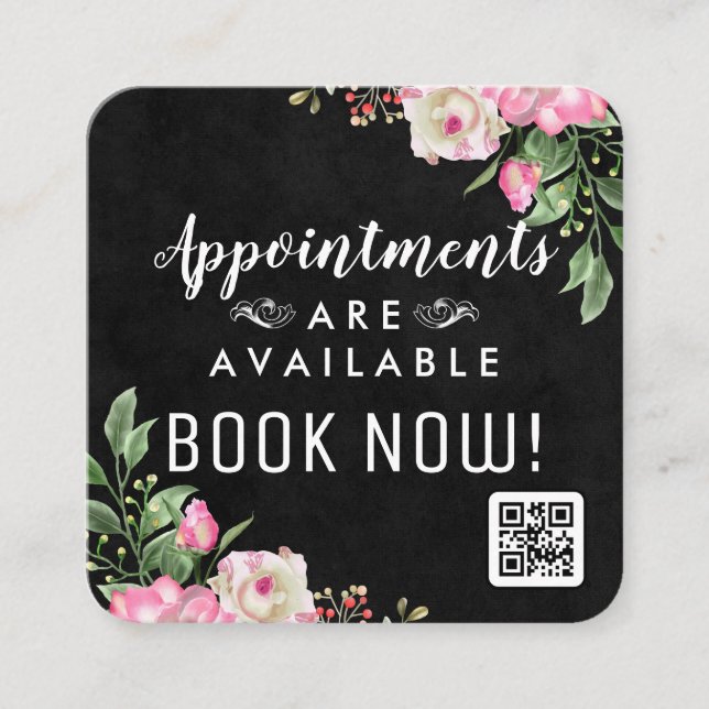Floral Appointment Bookings | QR Code (Front)