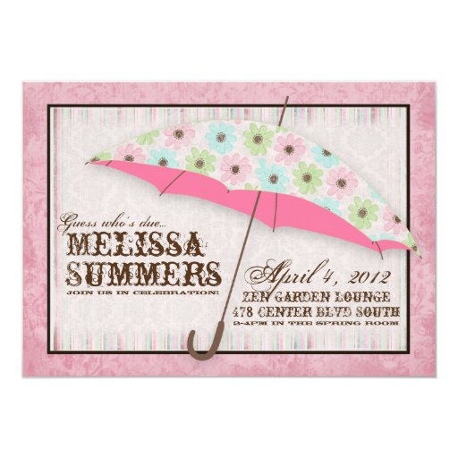 April Showers Baby Shower Invitations 7