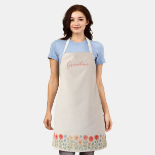 Floral Apron for Grandma or Mom