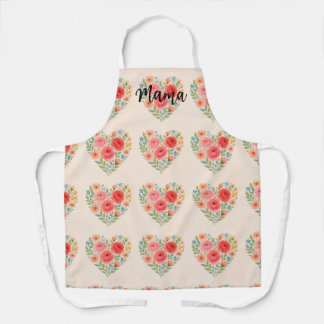 Floral Apron for Mom (Customizable)