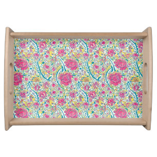 Floral Arabic Pattern  Serving Tray