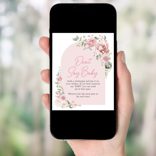 Floral Arch Baby in Bloom Don't Say Baby Poster (Front Digital)