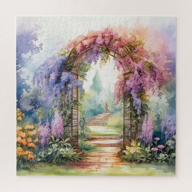 Floral Arch Landscape Jigsaw Puzzle (Vertical)