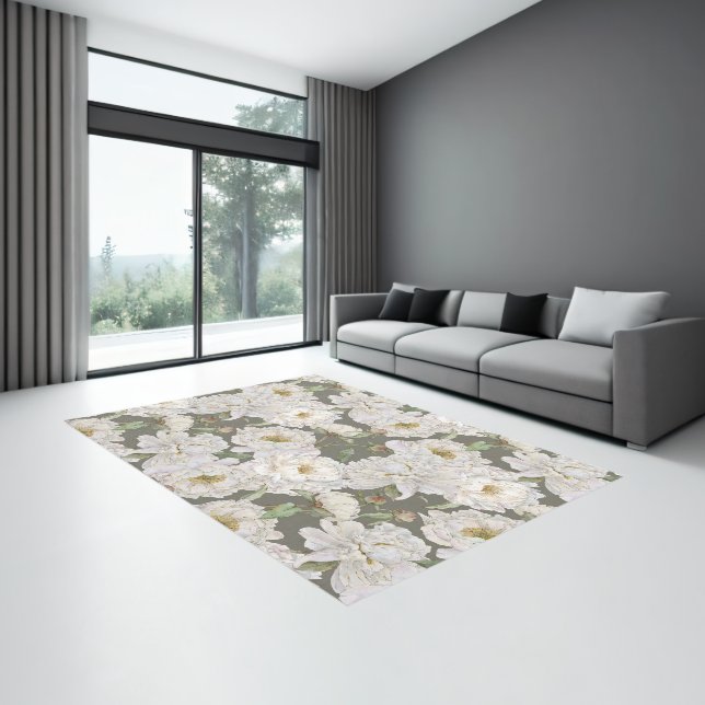 Floral Area Rug – Timeless Elegance & Romantic (Insitu (Indoor 3))