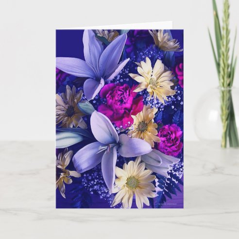 Floral Arrangement Cards | Zazzle