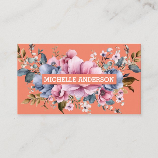 Floral Arrangement Business Card (Front)