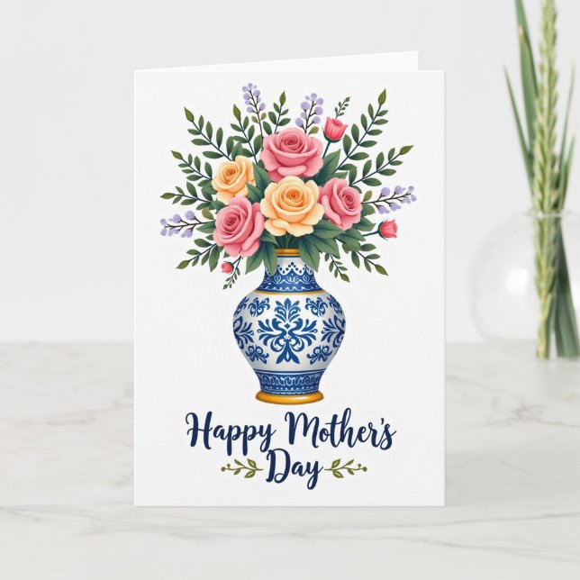 Floral Arrangement Greeting Card (Front)