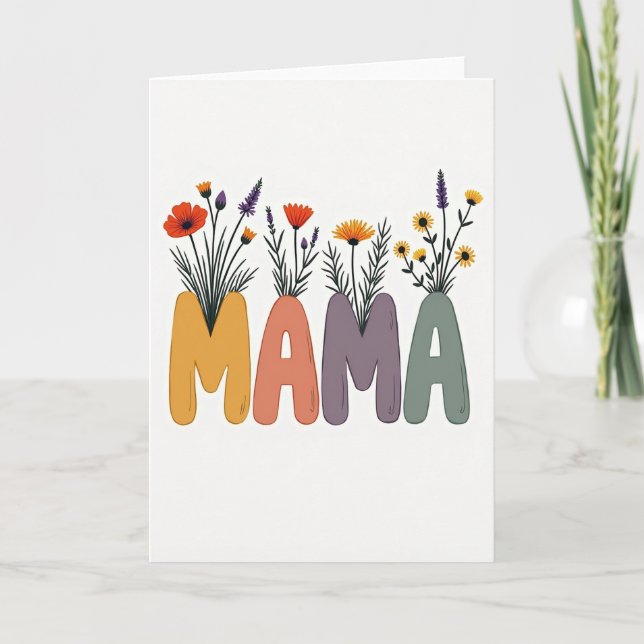 Floral Arrangement Mother Card (Front)