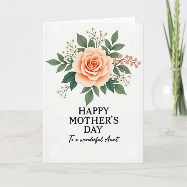 Floral Arrangement Mothers Day Card (Front)