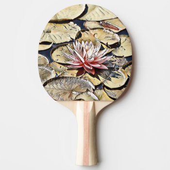 Floral Art 01-23 Ping Pong Paddle by MehrFarbeImLeben at Zazzle