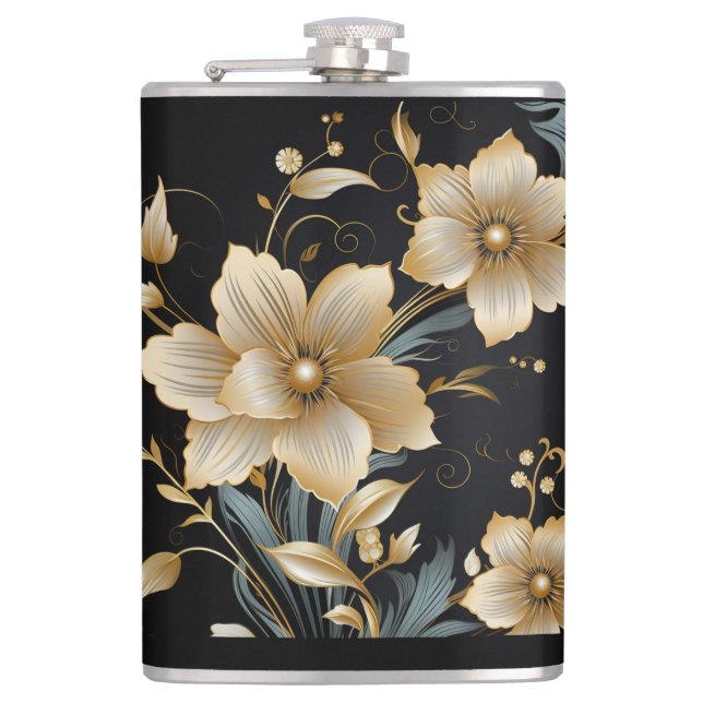 FLORAL ART #2 FLASK (Front)
