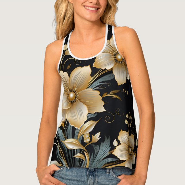 FLORAL ART #2 TANK TOP (Front)