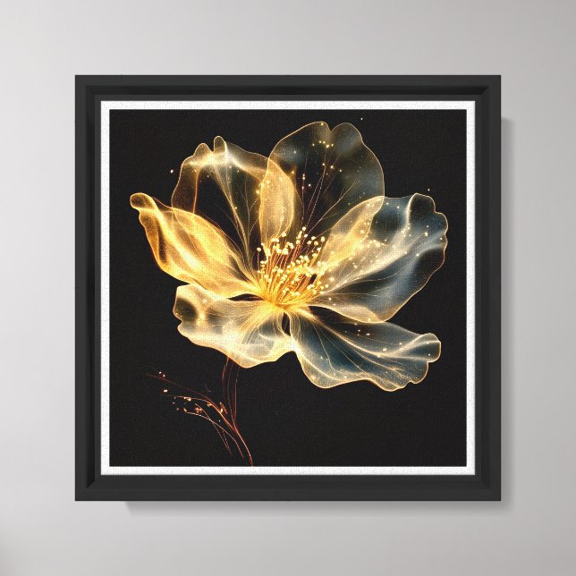 Floral Art Canvas Print for Office/bedroom walls. (Front)