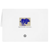 Floral Art Card (Back Horizontal)