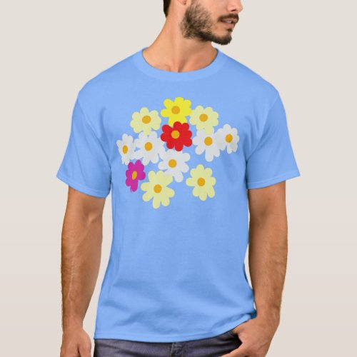 Floral Art Daisy Flowers for Mothers Day T_Shirt