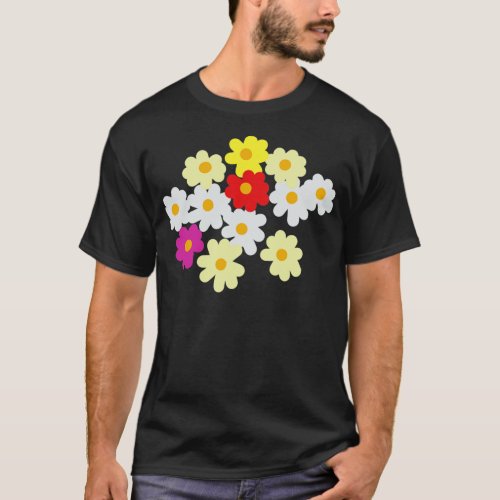 Floral Art Daisy Flowers for Mothers Day T_Shirt