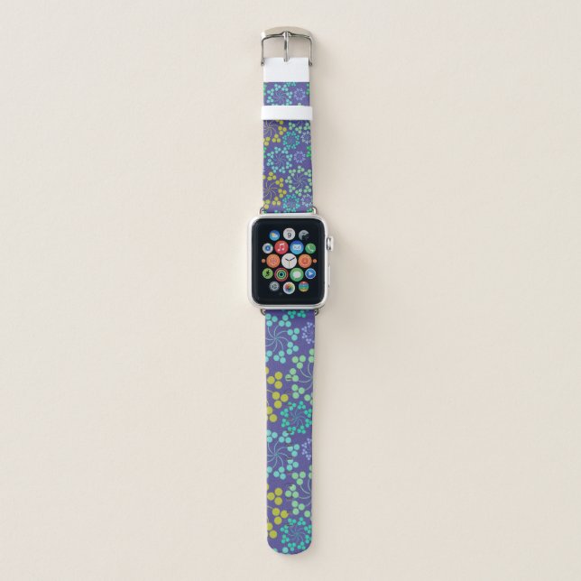 Floral Art Design Apple Watch Band (Front)