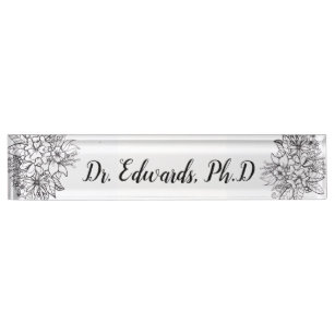 Drawing Desk Name Plates Zazzle