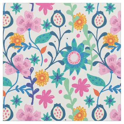 Floral Art Fabric