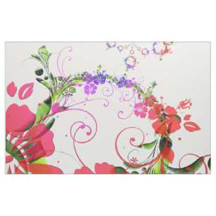 Floral Art Fabric