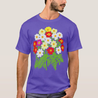 Floral Art Flowers and Ferns for Mothers Day T-Shirt