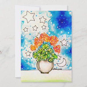 Floral Art Invitation