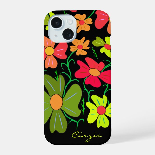Floral art iphone case (Back)