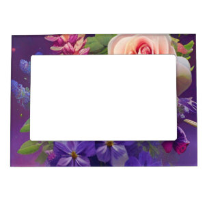 Floral Art Magnetic Frame