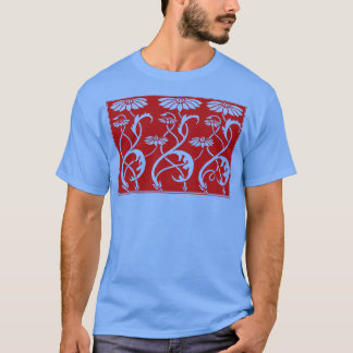 Floral Art Noveau Assyrian Influenced Horizontal S T-Shirt