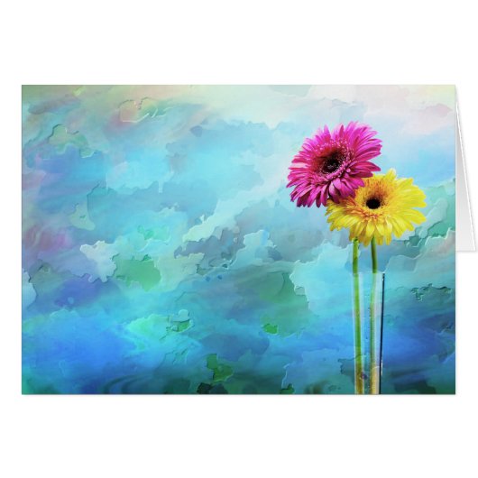 Floral artistic design cards (Front Horizontal)