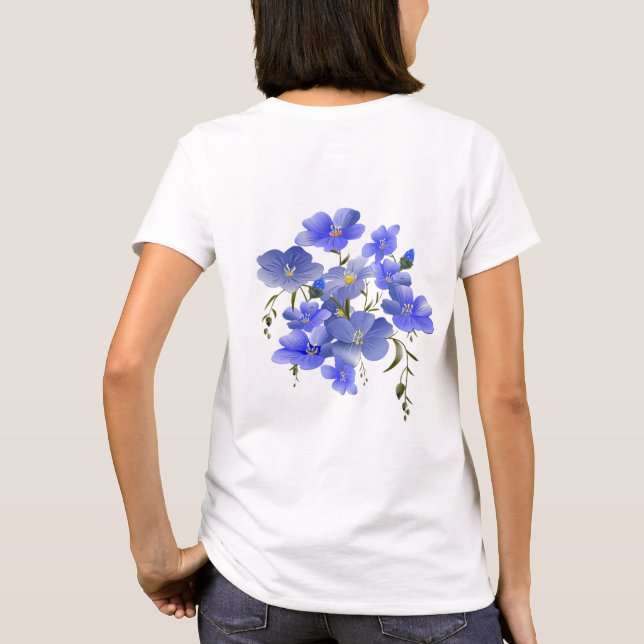 Floral Artistic Graphic T-Shirt – Unique Nature-In (Back)