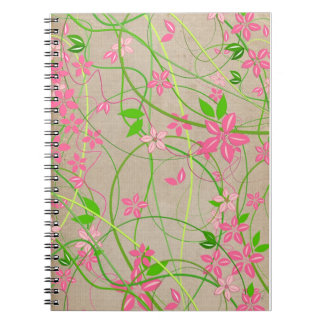Floral artistic notebook