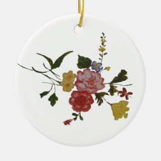 Floral Artwork Japanese Flower Ceramic Ornament
