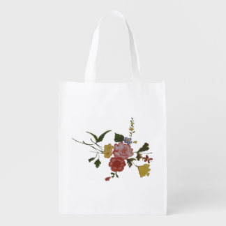Floral Artwork Japanese Flower Grocery Bag