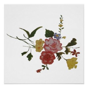Floral Artwork Japanese Flower Poster