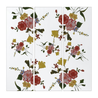  Floral Artwork Japanese Flower Triptych