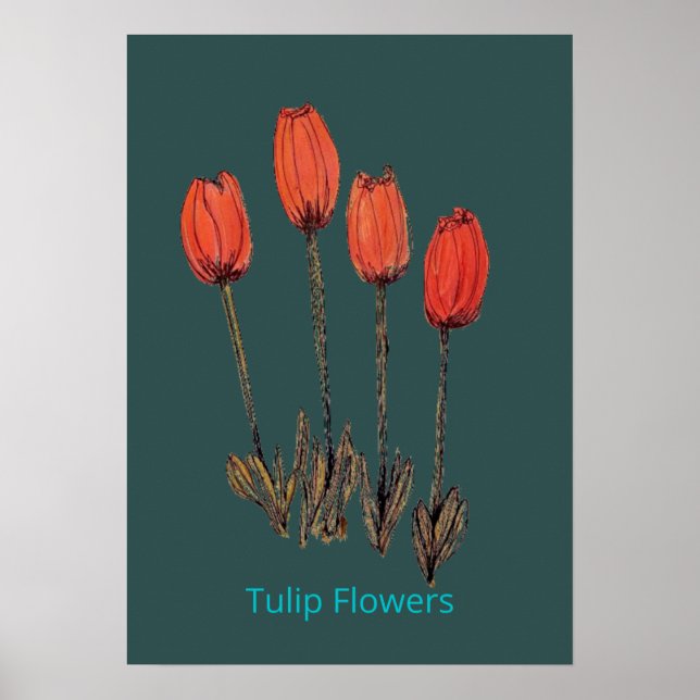 Floral Artwork Poster (Front)