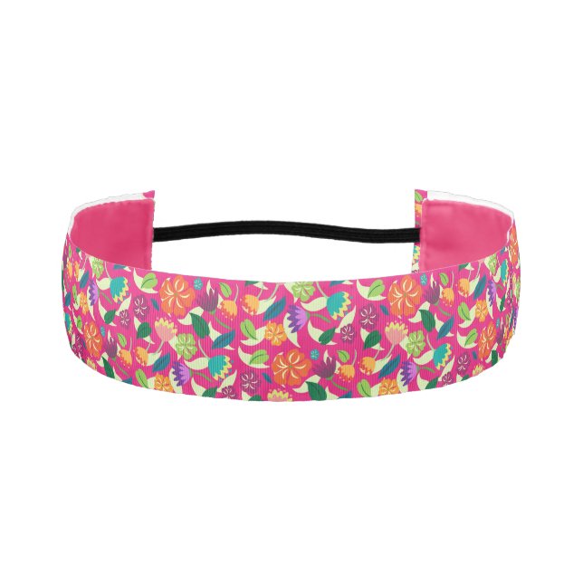Floral Athletic Headband (Front)