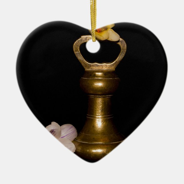 Floral Attraction Ceramic Ornament (Front)