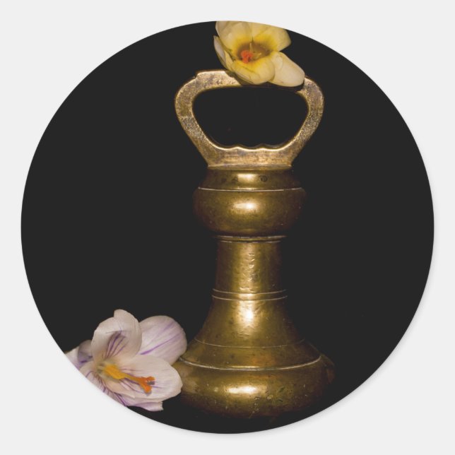 Floral Attraction Classic Round Sticker (Front)